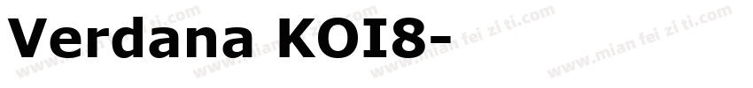 Verdana KOI8字体转换